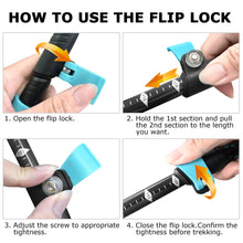 TheFitLife Carbon Fiber Trekking Poles – Collapsible and Telescopic Walking Sticks with Natural Cork Handle and Extended EVA Grips, Ultralight Nordic Hiking Poles for Backpacking Camping