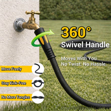 TheFitLife Garden Hose, Lightweight, No Kink and Non-Expandable, with Blue Nozzle