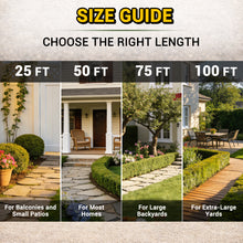 TheFitLife Garden Hose - Heavy Duty Non-Expandable Long Water Hose, No Kinking, Lightweight, Full Property Coverage Without Compromise, 1/2 id x 25/50/75/100 Feet