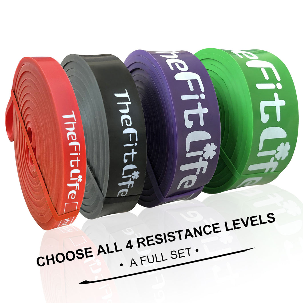 LEEKEY Resistance Bands Set - Versatile Pull Up Assist & Workout Bands For Men & Women | 15-125LBS - Ideal For Fitness Training Physical Therapy Home Workouts 15 125lbs Color